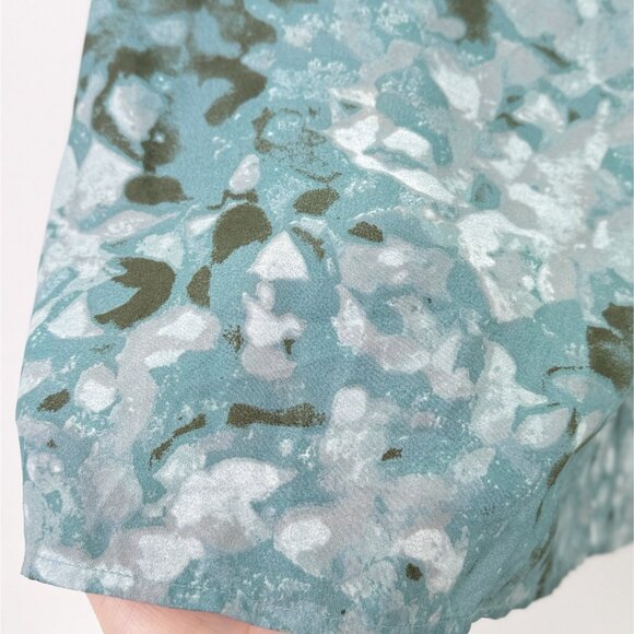 Mossimo Women’s Abstract Geometric‎ Sleeveless Scoopneck Chiffon Blouse XL Boho - Picture 7 of 9